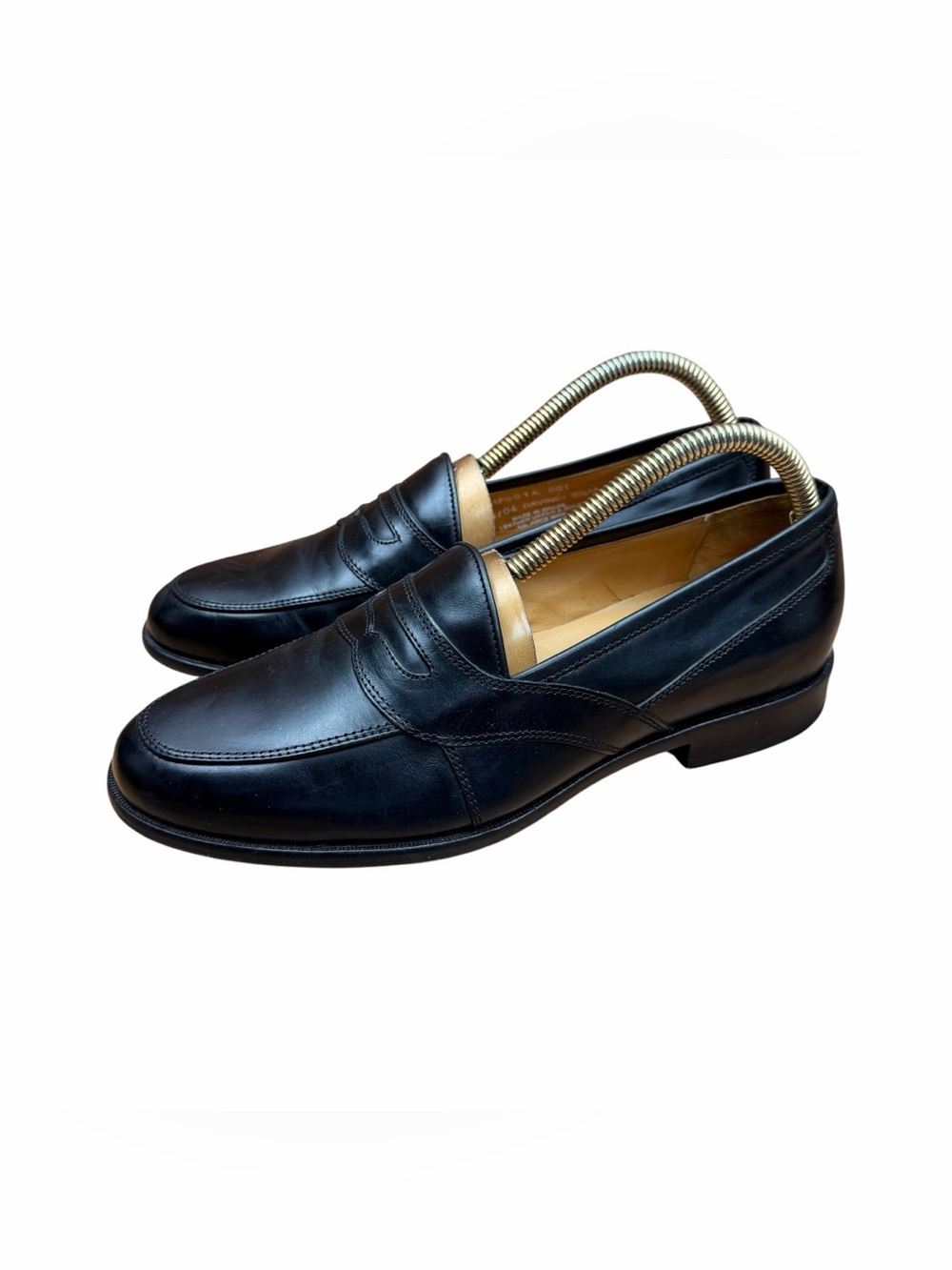 Club Room by charter 8.5M Black Leather Slip-On Penny Loafers